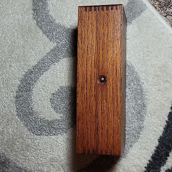 Wheeler & Wilson sewing machine accessory box wood antique push latch - Picture 3 of 9